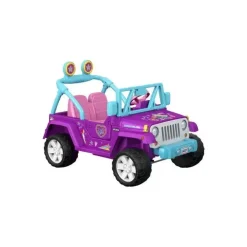 Rodas elétricas da Fisher Price Jojo Siwa andam no Jeep Wrangler