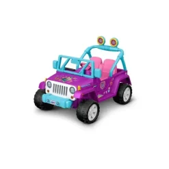 Rodas elétricas da Fisher Price Jojo Siwa andam no Jeep Wrangler