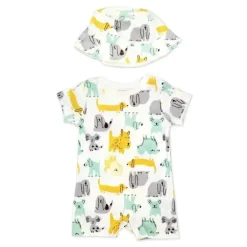 Rose Textile - Conjunto de macacão para cachorros e meninos 2Pk