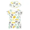Rose Textile - Conjunto de 2 macacões para bebês meninos e cachorros