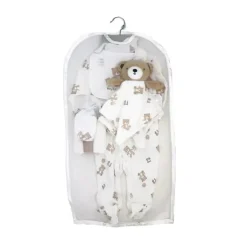 Rose Textile - Conjunto de presentes de ursos pendurados neutros para bebês com 8 unidades