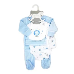 Rose Textile - Conjunto de 5 peças de veludo de leão para meninos