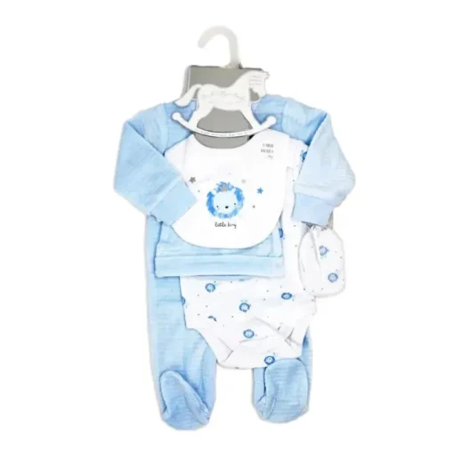 Rose Textile - Conjunto de 5 peças de veludo de leão para meninos