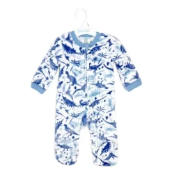 Rose Textile - Macacão de lã estampado com dinossauro para bebês meninos