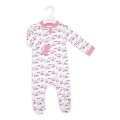 Rose Textile - Macacão Interlock Loved para Bebês Meninas