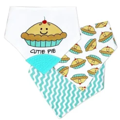 Rose Textile - Pacote de 3 babadores bandana, Cutie Pie