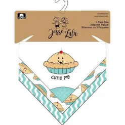 Rose Textile - Pacote de 3 babadores bandana, Cutie Pie