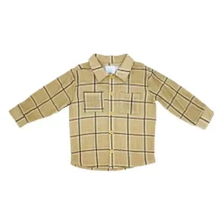 Rose Textile - 2Pk Baby Boys Gauze Pant Set, Beige Plaid