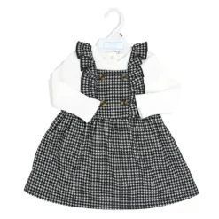 Rose Textile - 2Pk Baby Girls Jumper Set Houndstooth Collection