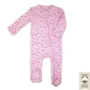 Rose Textiles - 100% Orgânico Heather Heart Sleeper, Rosa