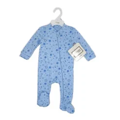 Rose Textiles - 100% Orgânico Heather Star Sleeper, Azul
