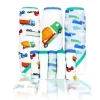 Rose Textiles - 3 Toalhas com Capuz C/ 5 Toalhas de Rosto:, Green Trucks