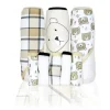 Rose Textiles - 3 Toalhas com Capuz C/ 5 Toalhas de Rosto, Urso