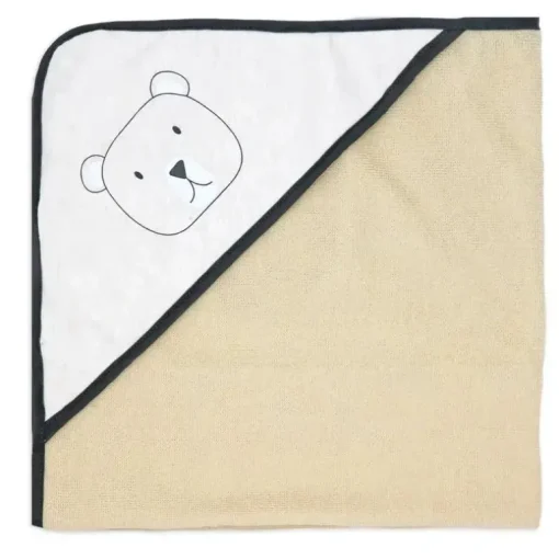 Rose Textiles - 3 Toalhas com Capuz C/ 5 Toalhas de Rosto, Urso