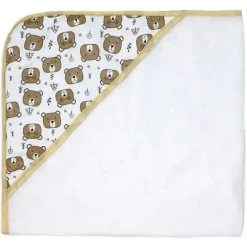 Rose Textiles - 3 Toalhas com Capuz C/ 5 Toalhas de Rosto, Urso