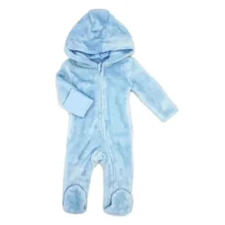 Rose Textiles - Baby Boys Fleece Pramsuit Blue