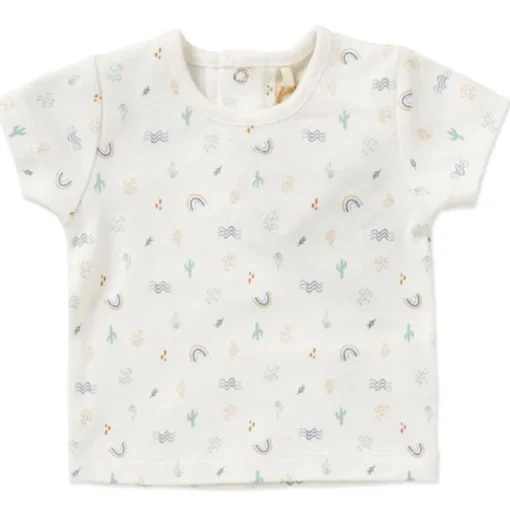 Rose Textiles - Baby Boy’s Organic Dungaree Set, Hello World