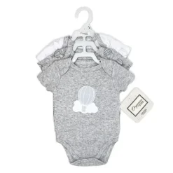 Rose Textiles - Body 100% Orgânico 3 Pk, Cinza