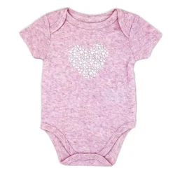 Rose Textiles - Body 100% Orgânico 3 Pk, Rosa