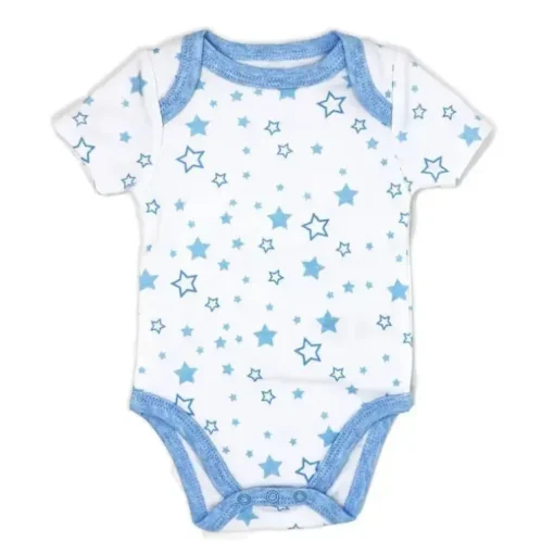 Rose Textiles - Body 100% Orgânico 3 Pk, Azul