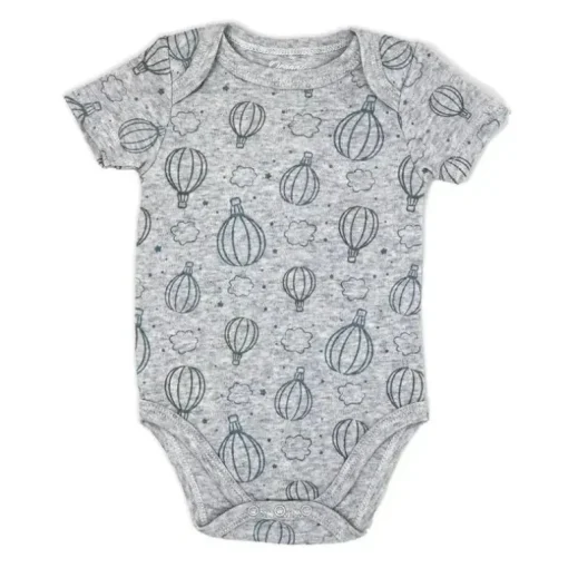 Rose Textiles - Body 100% Orgânico 3 Pk, Cinza