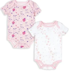 Rose Textiles - Body com tema Galaxy de 2 pacotes, rosa