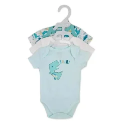 Rose Textiles - Body para menino com 3 unidades, Dino
