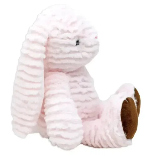 Rose Textiles - Brinquedo de pelúcia com sulcos, coelho rosa