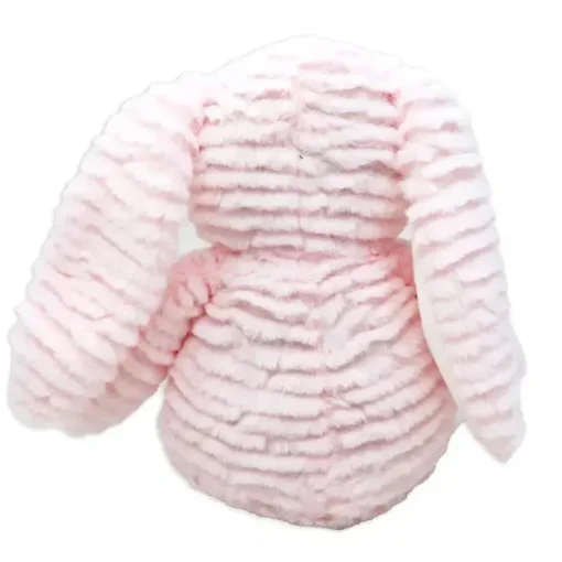 Rose Textiles - Brinquedo de pelúcia com sulcos, coelho rosa
