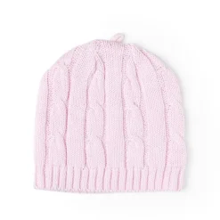 Rose Textiles - Cable Knit Hat, Pink