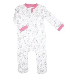 Rose Textiles - Capa Interlock para Meninas, Coelhinhos