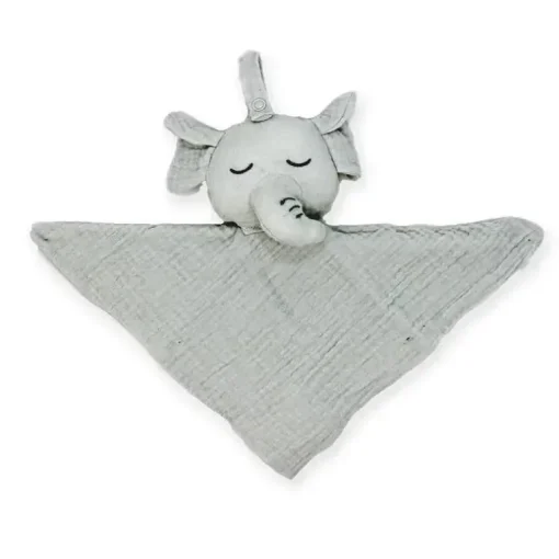 Rose Textiles - Chupeta de Musselina Nunu, Elefante