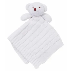 Rose Textiles - Cobertor de malha de segurança, Urso Branco