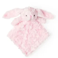 Rose Textiles - Cobertor de segurança de pelúcia Bunny Curly, rosa