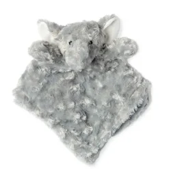 Rose Textiles - Cobertor de segurança de pelúcia elefante encaracolado, cinza