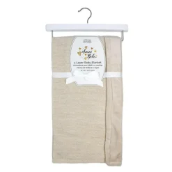 Rose Textiles - Cobertor de lã de vison e aveia para bebê