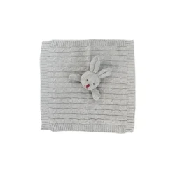 Rose Textiles - Cobertor de malha de segurança, Coelho Cinza