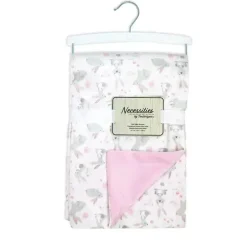 Rose Textiles - Cobertor de vison de 2 camadas, coelhinhos