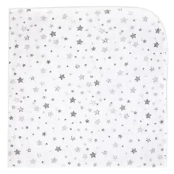Rose Textiles - Cobertor de recebimento de 4 unidades, elefante cinza e balão