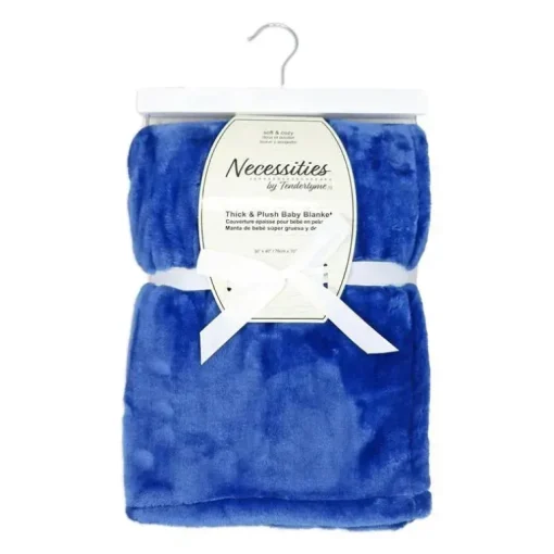Rose Textiles - Cobertor super grosso e macio, azul