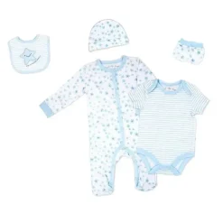 Rose Textiles - Conjunto de bolsa de malha 5Pk Baby Boy Star