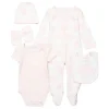 Rose Textiles - Conjunto de 5 unidades de elefante rosa para bebê menina