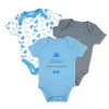 Rose Textiles – Conjunto de body para menino com 3 unidades, cavalheiro