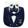 Rose Textiles - Conjunto de babador e meia para bebês, capitão