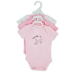 Rose Textiles - Conjunto de body feminino com 3 unidades, coelhinhos