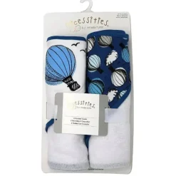 Rose Textiles - Conjunto de 2 toalhas com capuz, balão de ar quente