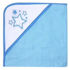 Rose Textiles - Conjunto de 2 toalhas com capuz, estrelas azuis