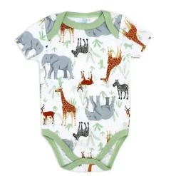 Rose Textiles - Conjunto de body neutro com 3 unidades, Safari
