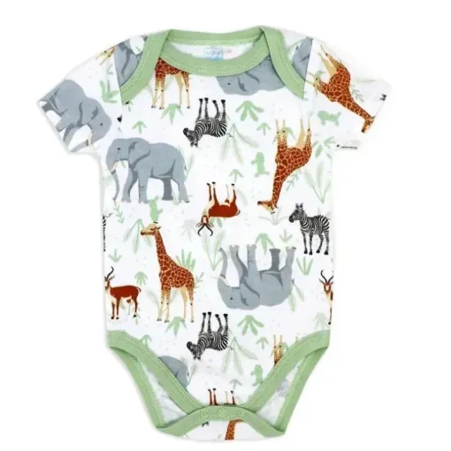 Rose Textiles - Conjunto de body neutro com 3 unidades, Safari