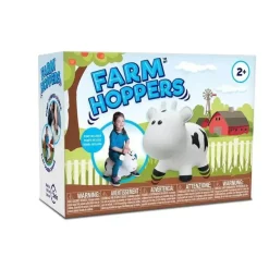 Rose Textiles - Farm Hopper, Vaca Branca